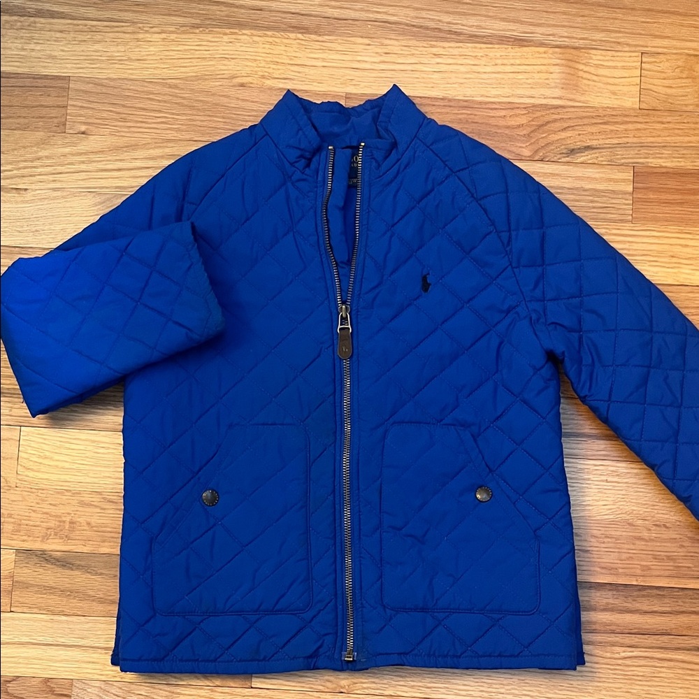 Ralph Lauren Kids Royal Blue Quilted Puffer Jacket